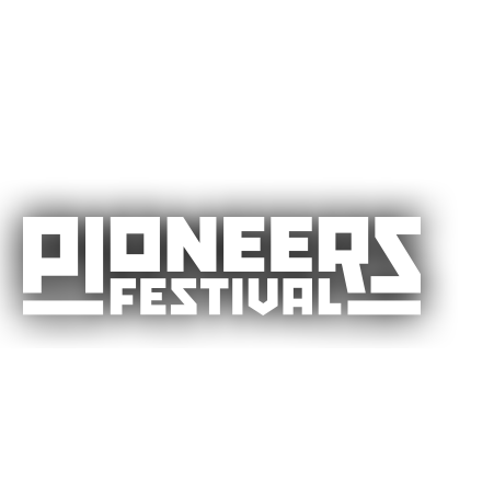 pioneers festival logo white