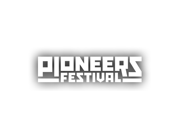 pioneers festival logo white